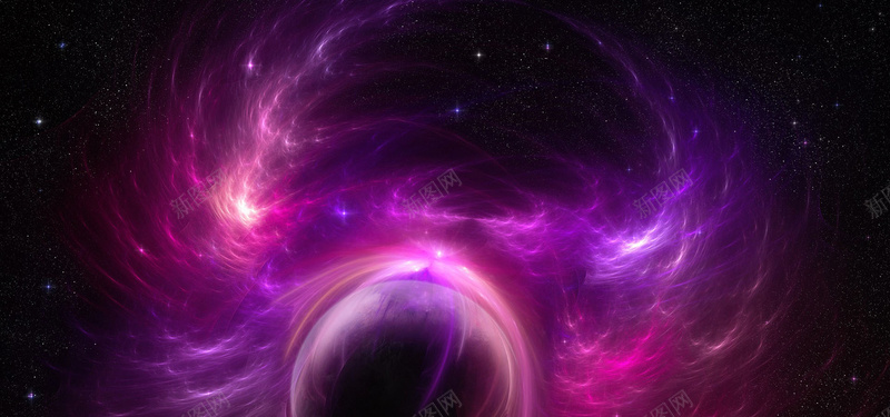 星球科幻科技紫色娱乐海报背景背景