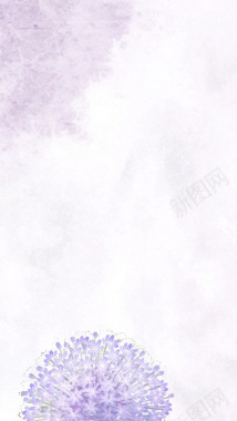 紫色花朵底纹H5背景素材背景