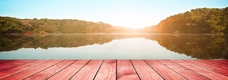 简约小清新背景促销banner背景