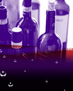 红色酒庄大气红酒紫色背景素材高清图片