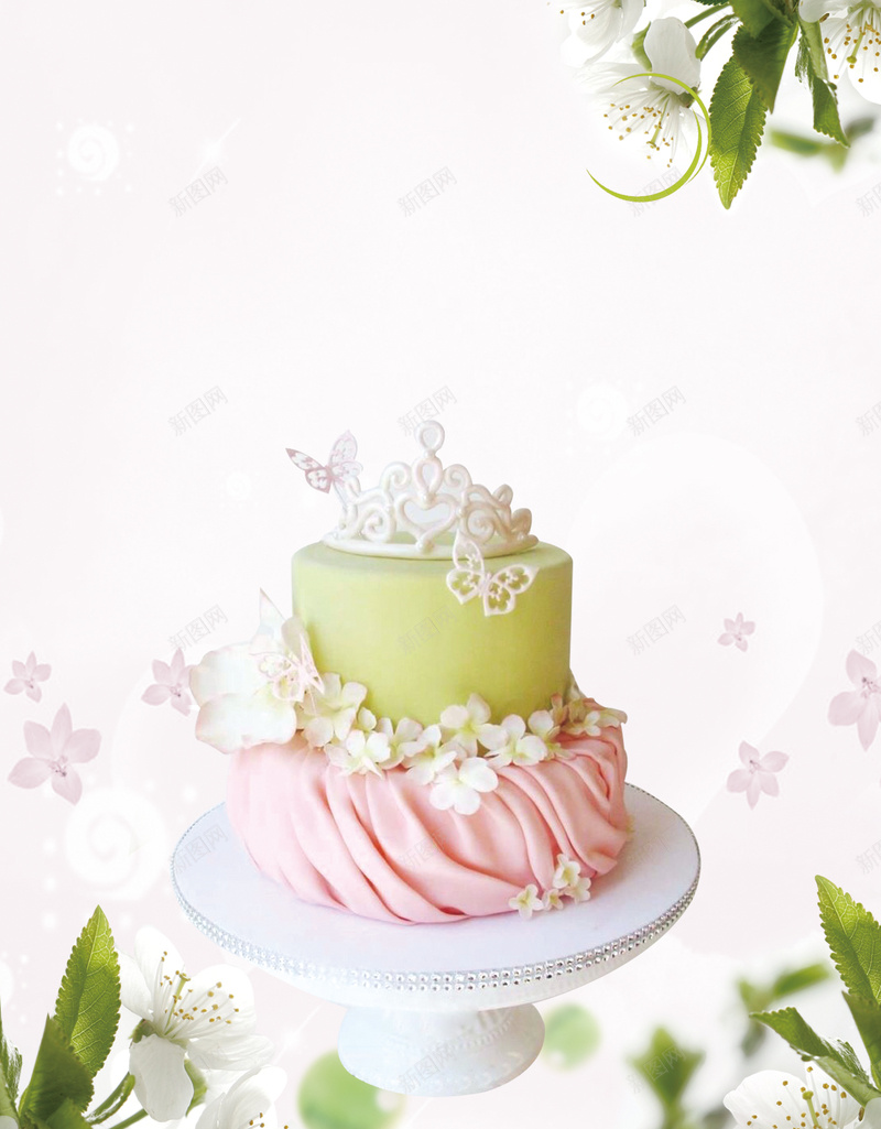 蛋糕宣传海报背景素材psd设计背景_新图网 https://ixintu.com 清新 烘焙 甜品 私房 蛋糕 蛋糕图片下载 水果蛋糕 生日蛋糕 叶子
