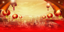 团圆中红色喜庆年味食足年夜饭海报设计高清图片