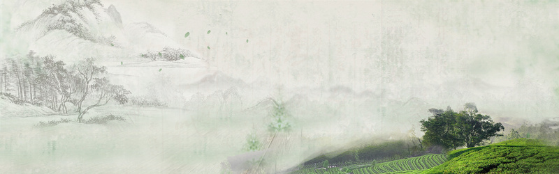 绿色山水背景jpg设计背景_新图网 https://ixintu.com 绿色 山水 生态 中国风 水墨画