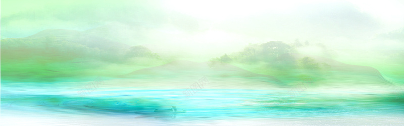 绿色水墨风格背景psd设计背景_新图网 https://ixintu.com 绿色 水墨 风格 背景 中国风 烟雾缭绕