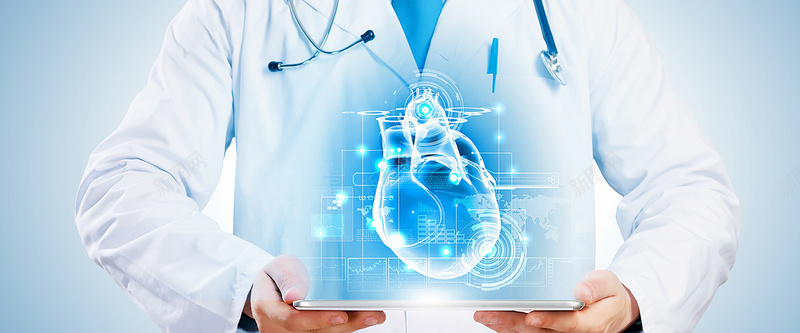 医疗科技心脏图jpg设计背景_新图网 https://ixintu.com 心脏 医生 手 科技
