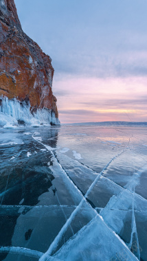 冰面海平线H5背景背景