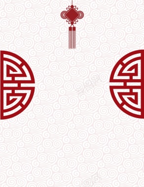 矢量中国风传统花纹中国结背景素材背景