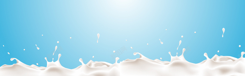 牛奶喷溅背景bannerjpg设计背景_新图网 https://ixintu.com 牛奶 喷溅 背景banner 蓝色 白色奶 海报banner