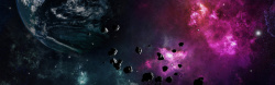 红色星云宇宙星空陨石背景高清图片
