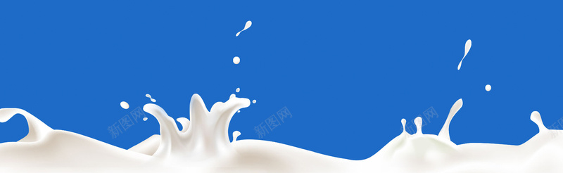 飞溅牛奶系列背景banner背景