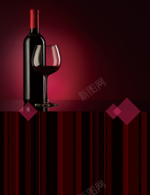 红酒宣传海报背景素材背景