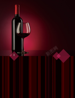 品味红酒红酒宣传海报背景素材高清图片