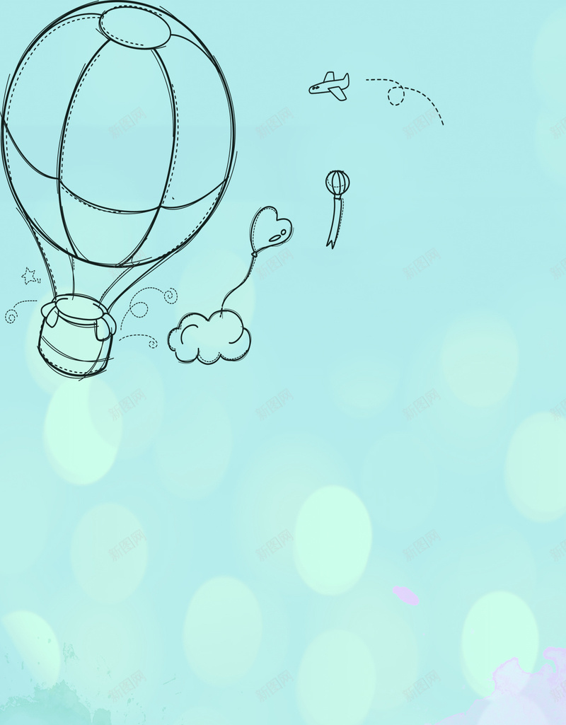 浅蓝色儿童童趣可爱云朵热气球H5背景psd设计背景_新图网 https://ixintu.com 浅蓝色 儿童 童趣 可爱 云朵 热气球 H5背景 卡通