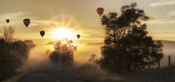 热空气气球骑气球飞行高清图片