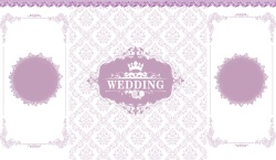 婚礼香槟色欧式紫色浪漫婚礼背景高清图片