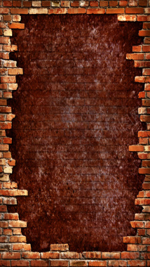 复古砖纹H5背景素材背景