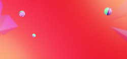 漂浮彩球红色质感背景图高清图片