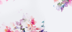 花卉礼服水彩花朵背景高清图片