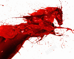 油漆马红色油漆马背景素材高清图片
