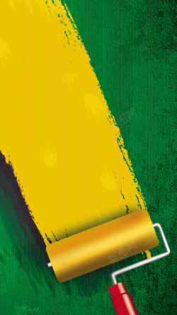 个性油漆背景油漆绿色黄色H5背景高清图片