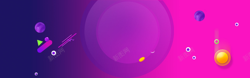 紫色扁平几何背景bannerpsd设计背景_新图网 https://ixintu.com 紫色几何渐变 数码促销 紫色背景 几何 金币 彩球 抽奖 转盘