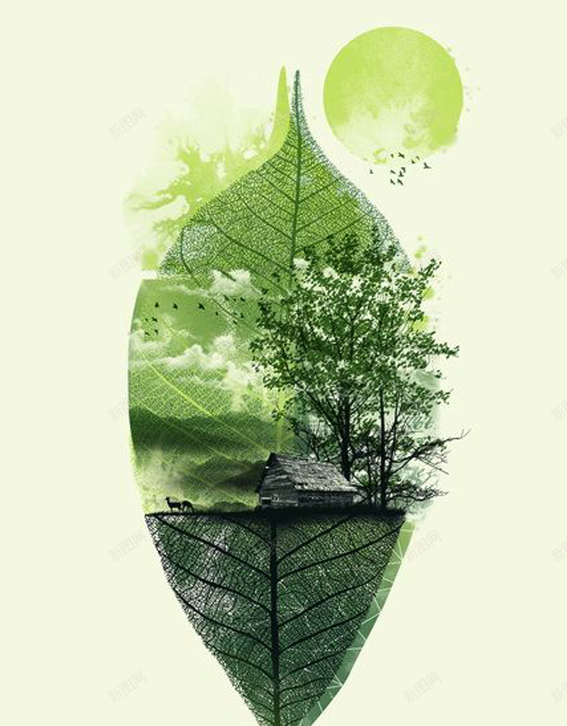 绿色健康生活背景jpg设计背景_新图网 https://ixintu.com 舒适 绿色树叶森林大自然健康