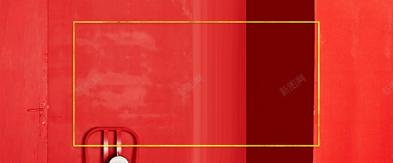 双十二文艺红色淘宝海报背景背景