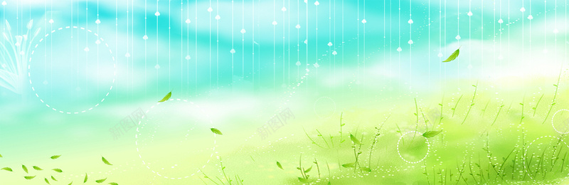 唯美清新背景psd设计背景_新图网 https://ixintu.com 卡通风格 蓝天白云 风景素材 树叶 草地 免费psd素材下载 天空 唯美风格 海报banner 文艺 小清新 简约