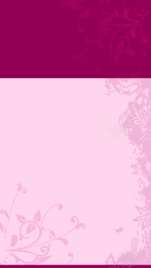 深红粉色花纹H5背景背景