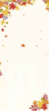 秋季服装新品上市展架海报模板背景
