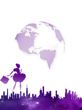 紫色简约315消费全球购背景素材背景