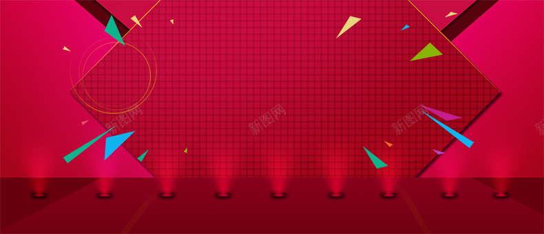 淘宝扁平促销背景psd设计背景_新图网 https://ixintu.com 电商 商务 背景 促销 详情页 几何 多边形 详情页海报 扁平 渐变
