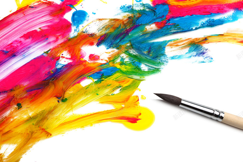 色彩缤纷的油漆背景jpg设计背景_新图网 https://ixintu.com 油漆刷 绘画 色彩 明亮 艺术家 卡通 童趣 手绘