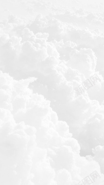 简洁白色云朵H5背景图背景