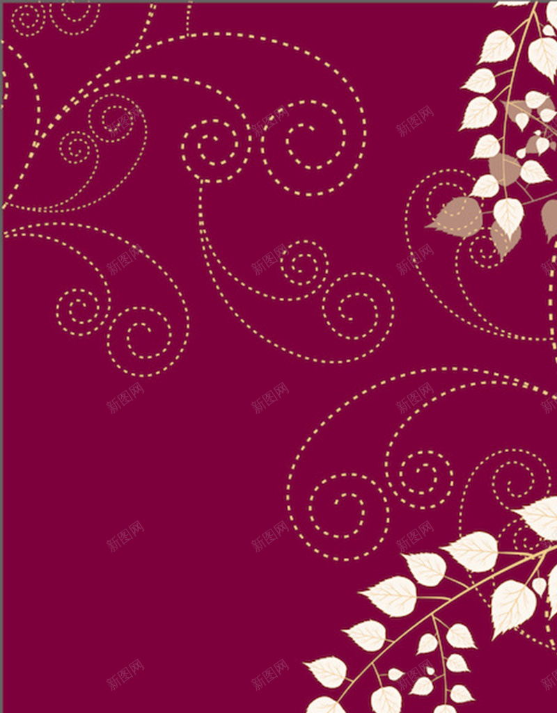 紫色树叶图案感恩节背景图jpg设计背景_新图网 https://ixintu.com 紫色 树叶 轮廓 感恩节 节日 文字 质感 纹理