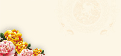 花黄色金色花淘宝素材喜庆背景高清图片