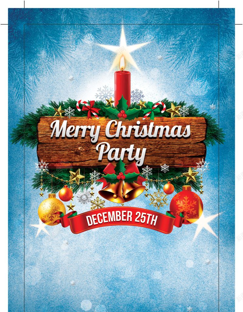 创意圣诞海报设计psd设计背景_新图网 https://ixintu.com 圣诞节 创意海报 蓝色 圣诞彩球 圣诞礼物 卡通 童趣 手绘