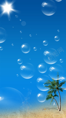 透明气泡图片梦幻气泡H5背景背景