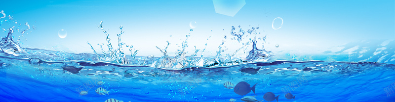 清凉背景jpg设计背景_新图网 https://ixintu.com 水滴 水珠 清凉 鱼 冰块 海报banner 其他