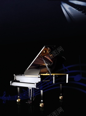 音乐钢琴广告背景背景