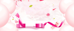 38节海报女王节粉色气泡浪漫背景高清图片