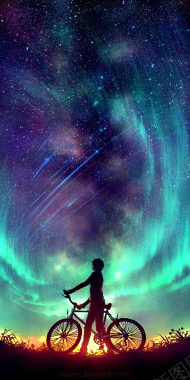 唯美星空背景背景