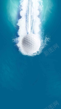 海浪高尔夫球皮肤H5背景素材背景