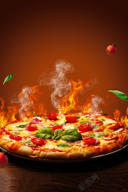 超级至尊披萨至尊披萨套餐餐饮海报高清图片