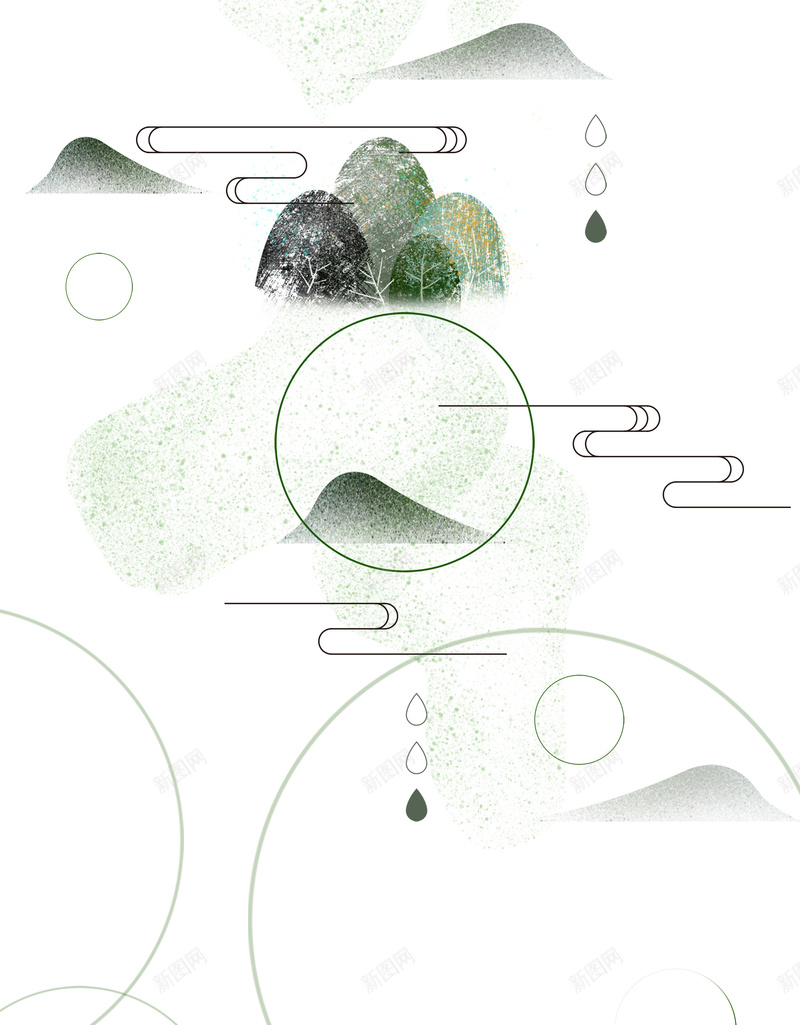 24节气白露节气宣传设计psd设计背景_新图网 https://ixintu.com 24节气 白露节气 宣传 设计 水墨山脉 简约 传统节气 中国风