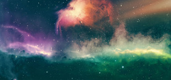星星粒子星际科幻大气蓝色娱乐海报背景高清图片