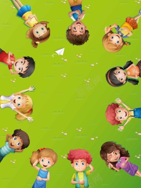 卡通六一儿童节活动背景素材背景