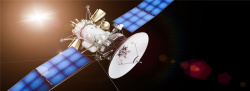 文科人造卫星科技背景高清图片