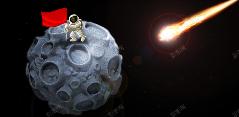 登陆外星球航天航空宣传海报psd设计背景_新图网 https://ixintu.com 宇宙 航天 航空 宇航员 航天员 登录外星球 彗星 科幻 开心 科技 商务