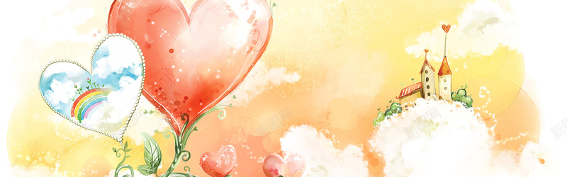 可爱爱心背景psd设计背景_新图网 https://ixintu.com 梦幻背景 浪漫背景 童话 淘宝背景 淘宝素材 背景素材 男装 女装 海报banner 浪漫 梦幻